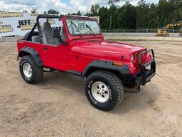 1990 JEEP WRANGLER VIN: 2J4FY29T8LJ535415 4WD SUV