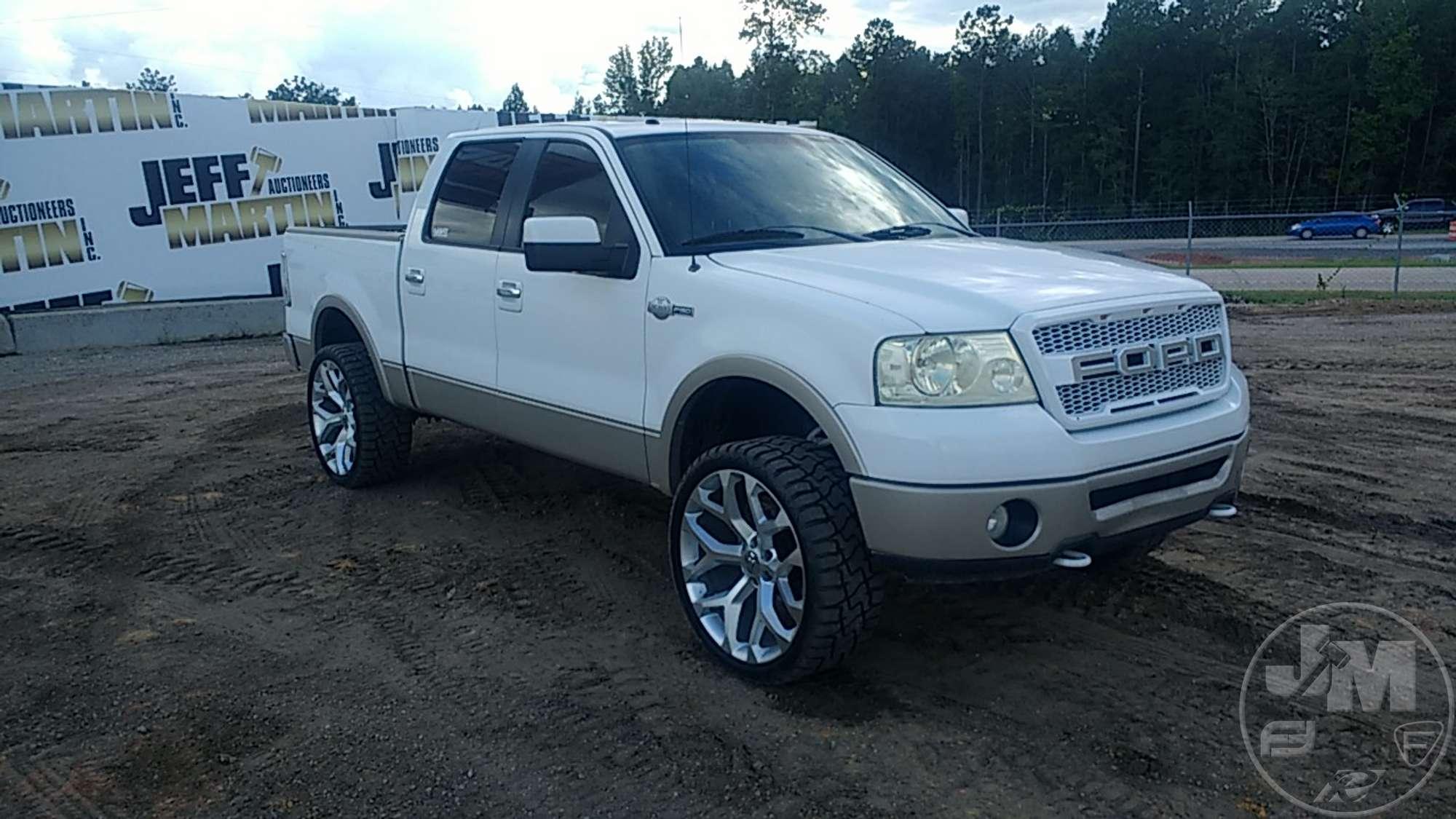 2008 FORD F-150 KING RANCH CREW CAB 4X4 PICKUP VIN: 1FTPW14V78KD12003