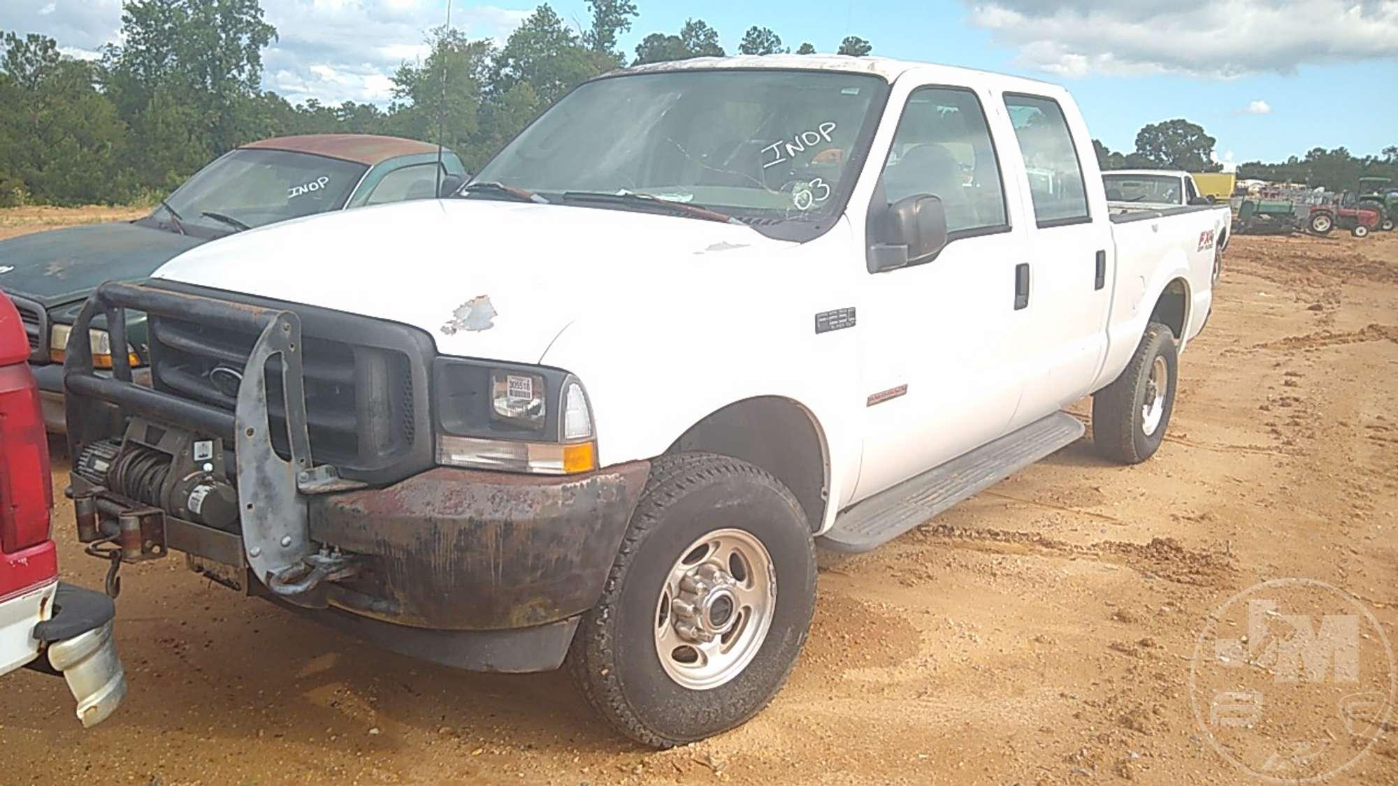 2003 FORD F-250 VIN: 1FTNW21P33EC27895