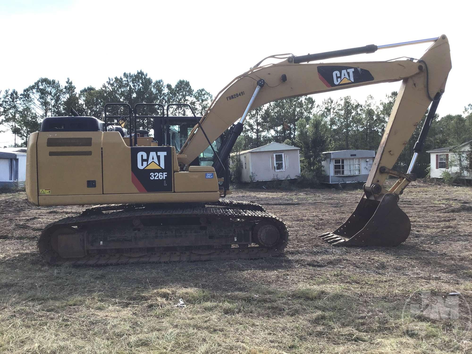 2019 CATERPILLAR 326FL HYDRAULIC EXCAVATOR SN: CAT0326FEFBR20491