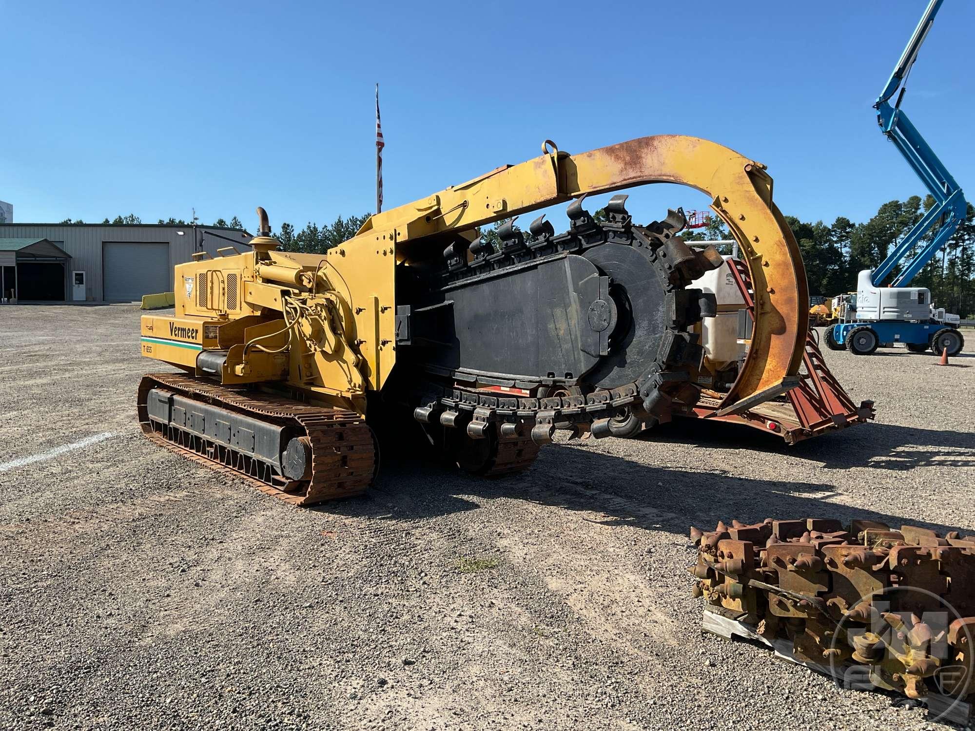 1992 VERMEER T-655 TRENCHER SN: 1VRE260B9N1000178