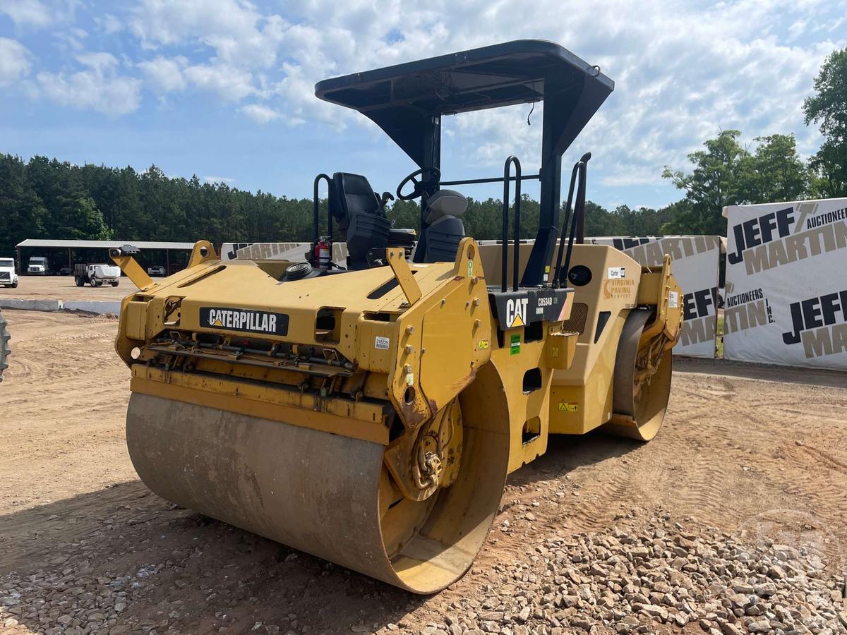 2009 CATERPILLAR CB54B TANDEM VIBRATORY ROLLER SN: CATCB534TEAA00715