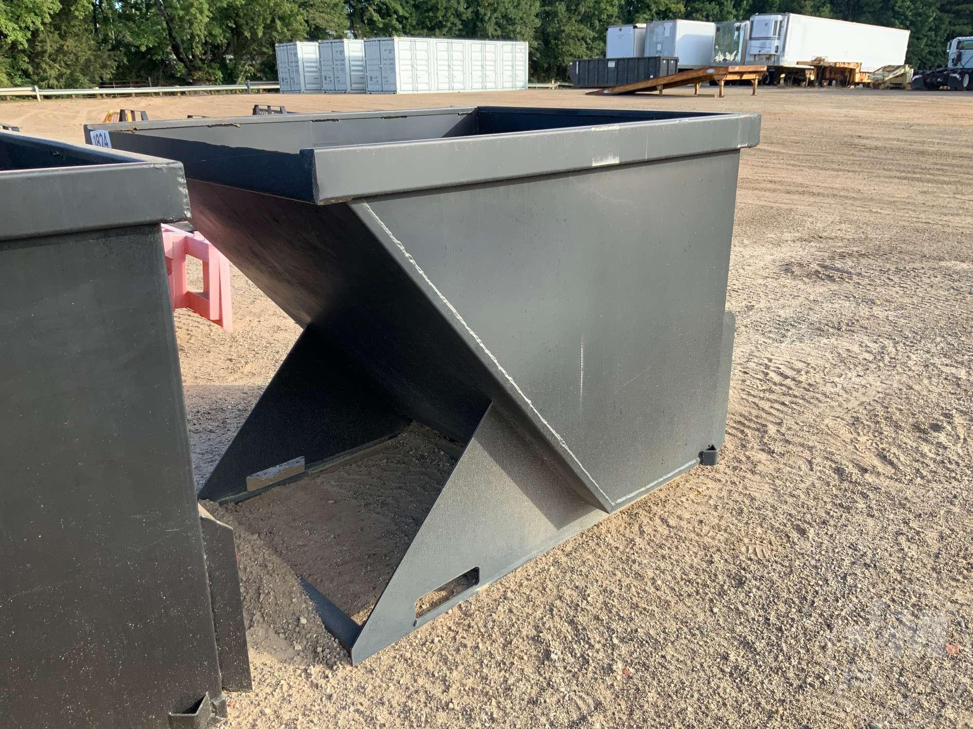 UNUSED 2 CY CAPACITY DUMPING HOPPER