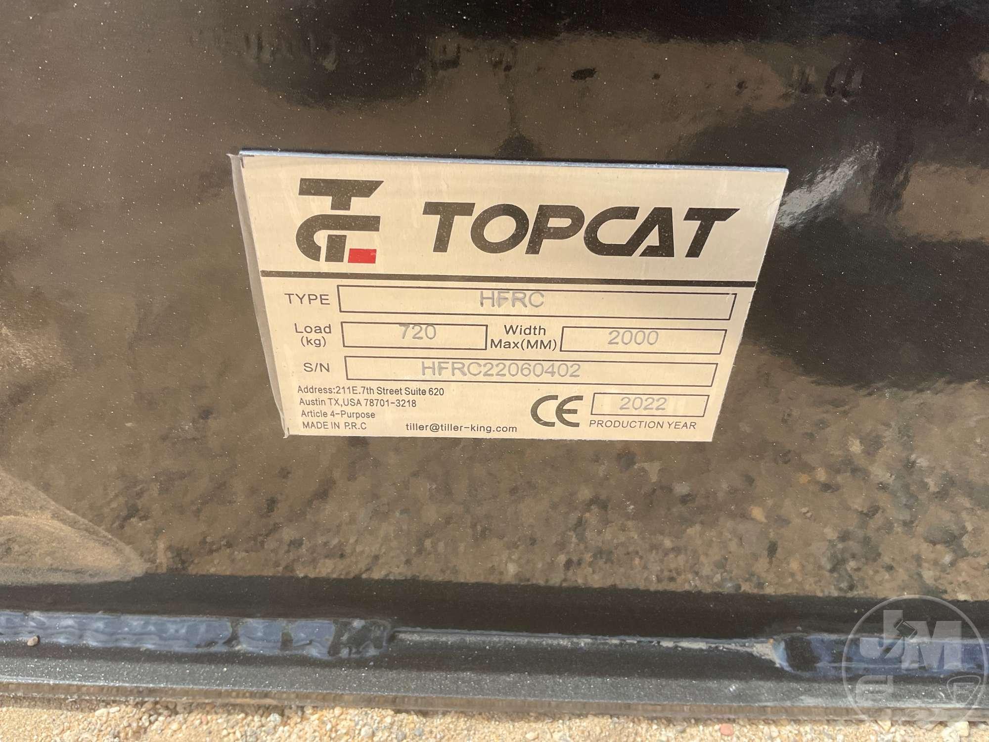 2022 TOPCAT HFRC SN: HFRC22060402 HYDRAULIC MOWER 77 INCHES