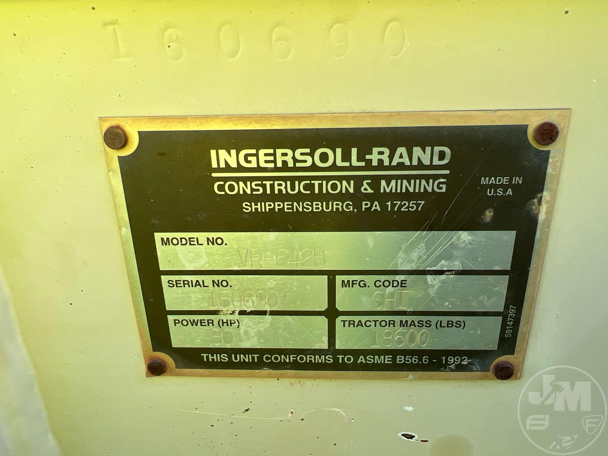 1999 INGERSOLL-RAND VR-642B TELESCOPIC FORKLIFT SN: 160690