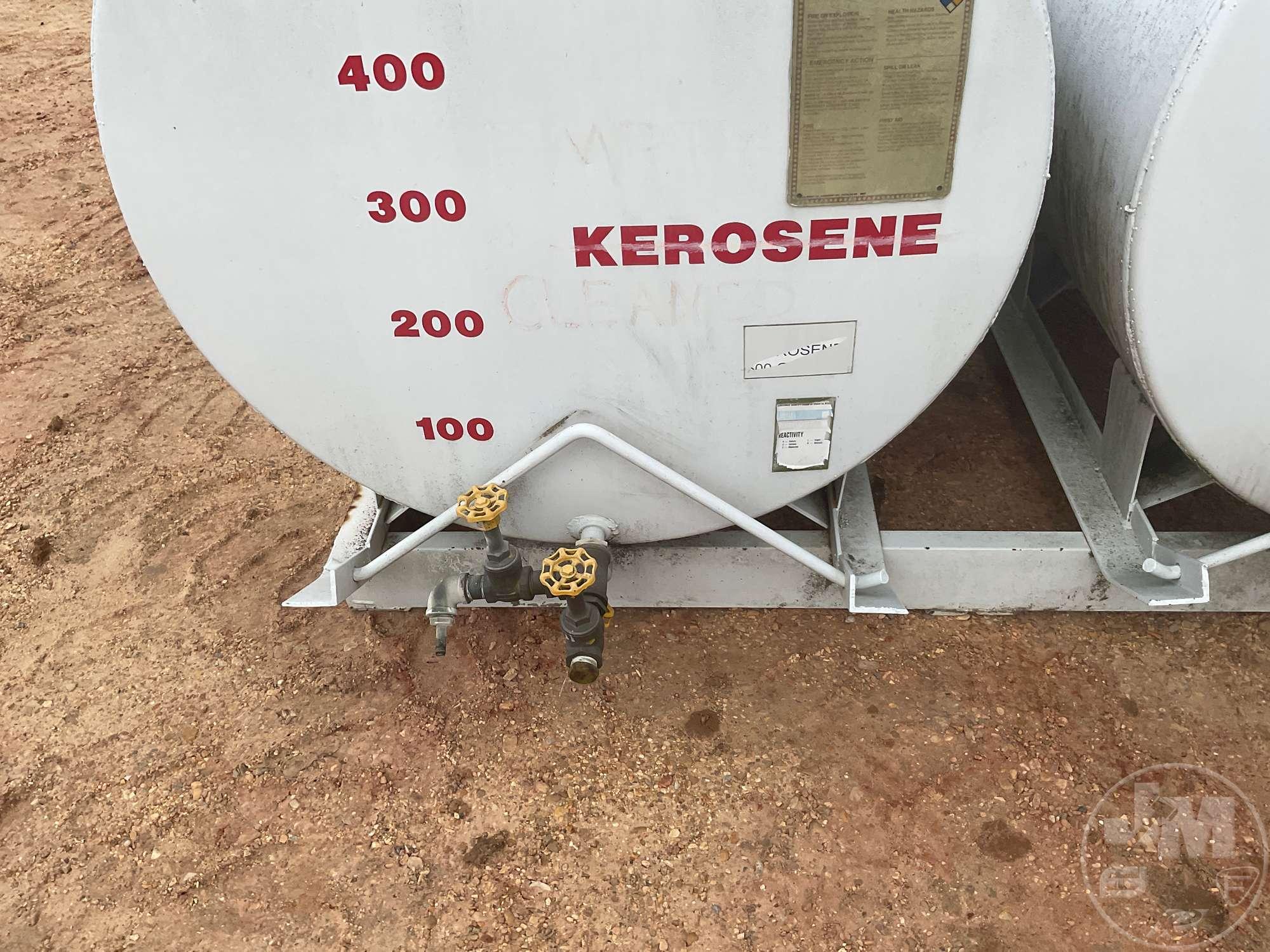 (1) 550 GAL SKID MOUNTED KEROSENE TANK & (1) 550