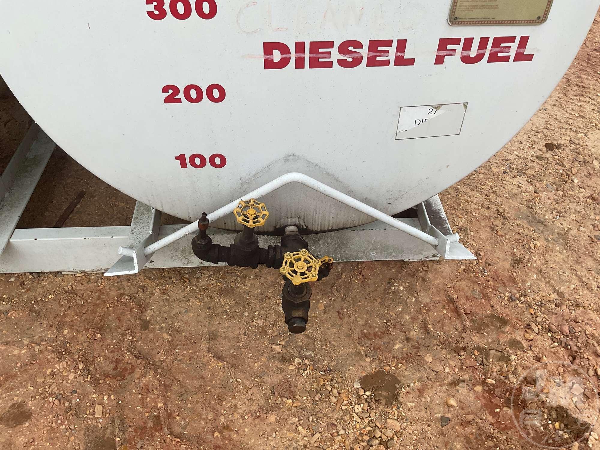 (1) 550 GAL SKID MOUNTED KEROSENE TANK & (1) 550