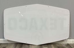 TEXACO OIL SIGN, SINGLE SIDED, TWO DIMENSIONAL, APPROX. 48" MADE
