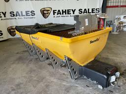 SNOWEX POLY HOPPER SALT/SAND SPREADER, 9' LONG, ***THIS ITEM WAS