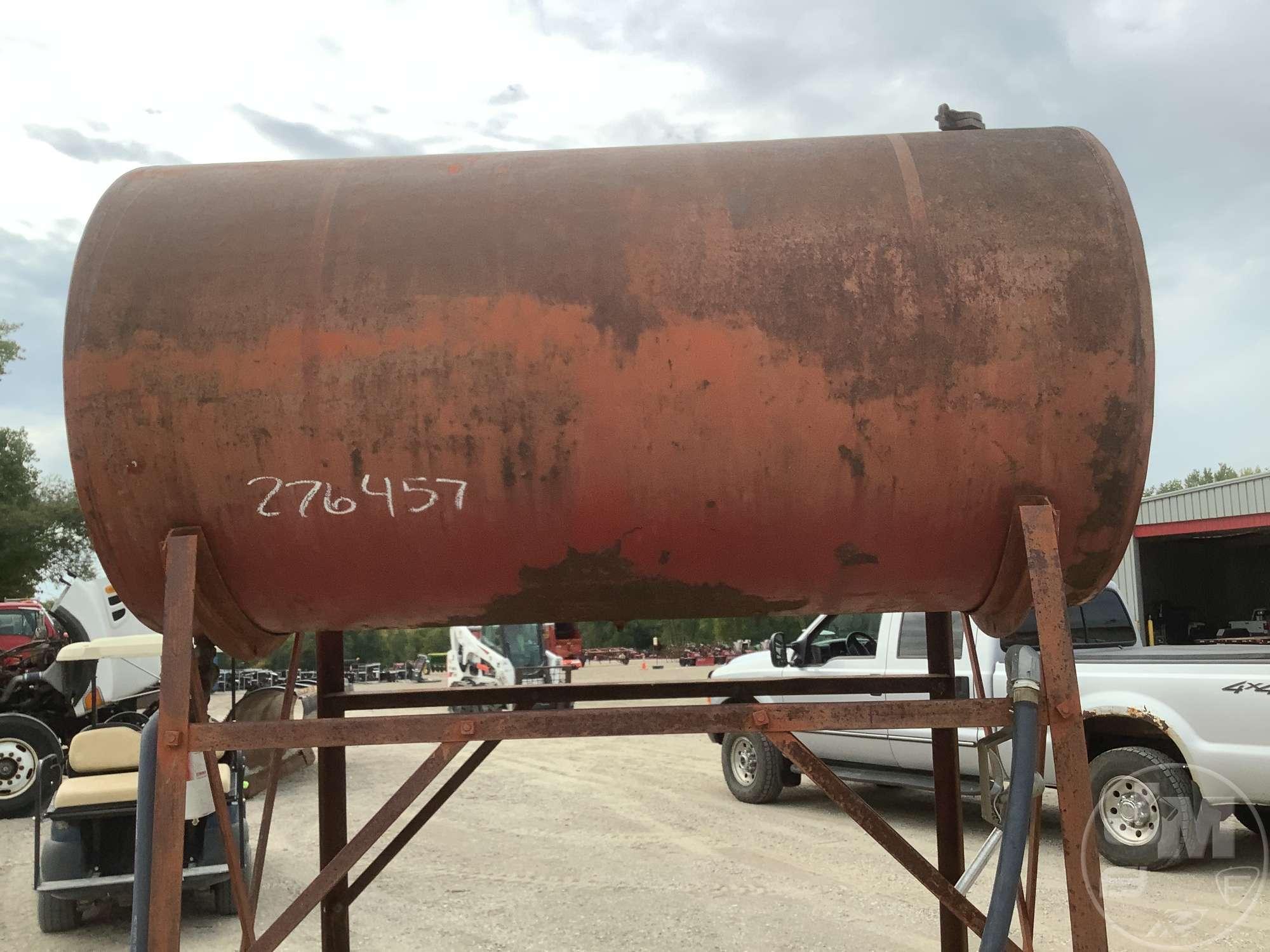APPROX. 250 GA. GAS TANK ON STAND, 3'D X 102"T,