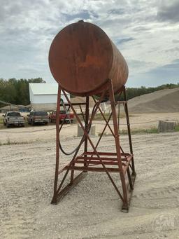 APPROX. 250 GA. GAS TANK ON STAND, 3'D X 102"T,