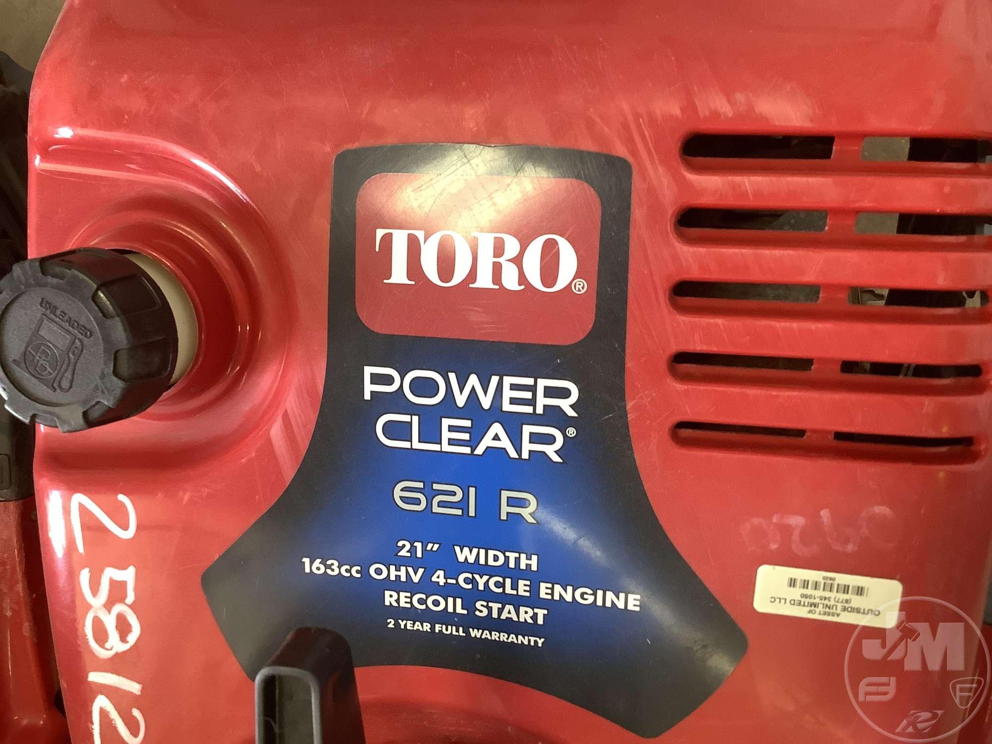 (2) TORO POWER CLEAR SNOW BLOWERS, MODEL 621 QZR, (4)