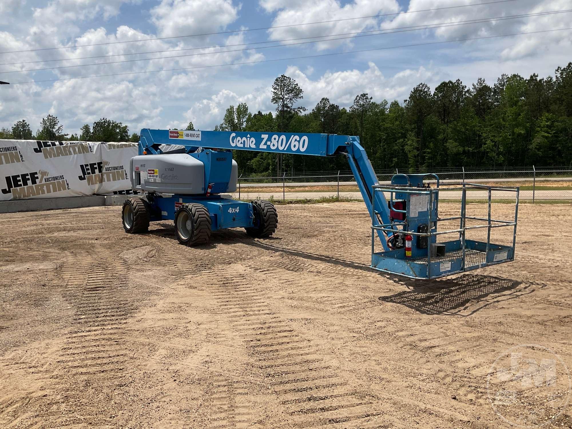 2012 GENIE Z80 4X4 78’...... ARTICULATED BOOM LIFT SN: Z8012-3318