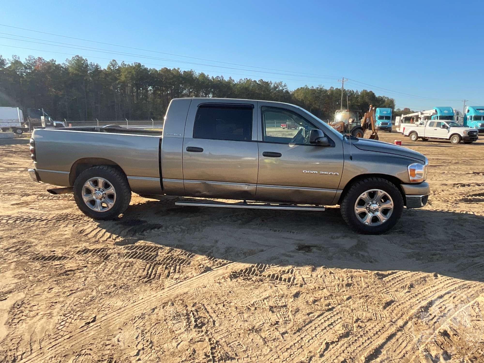 2006 DODGE RAM 2500 SLT  MEGA CREW CAB 3/4 TON PICKUP VIN: 3D7KR29C86G209021