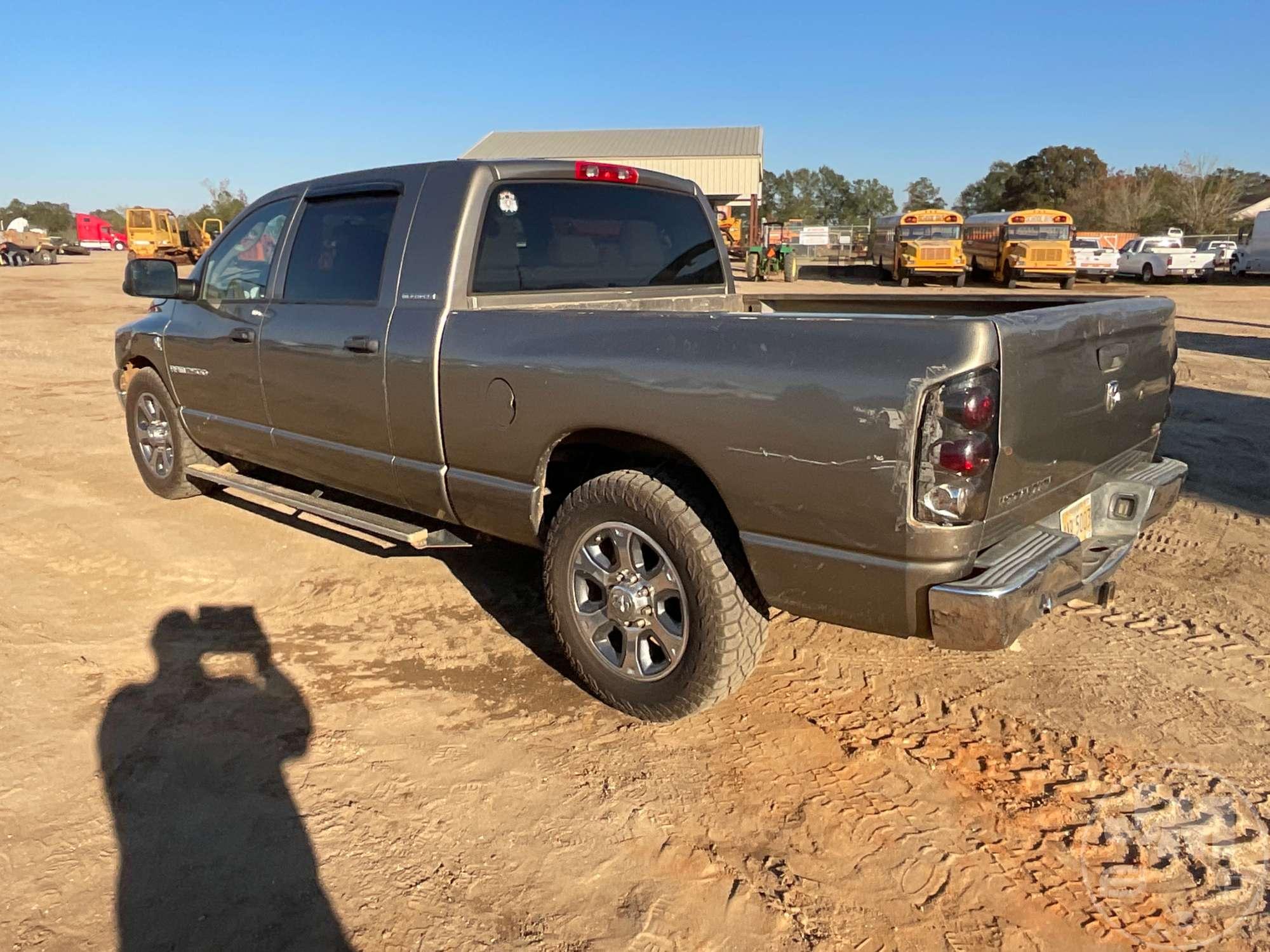 2006 DODGE RAM 2500 SLT  MEGA CREW CAB 3/4 TON PICKUP VIN: 3D7KR29C86G209021