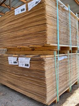 (2) PALLETS OF HICKORY WOOD SHEETS. ***CONDITION UNKNOWN***