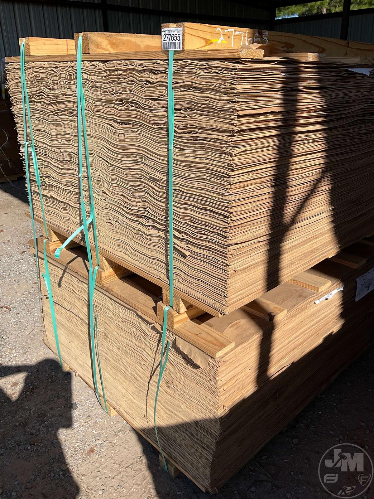 (2) PALLETS OF HICKORY WOOD SHEETS. ***CONDITION UNKNOWN***