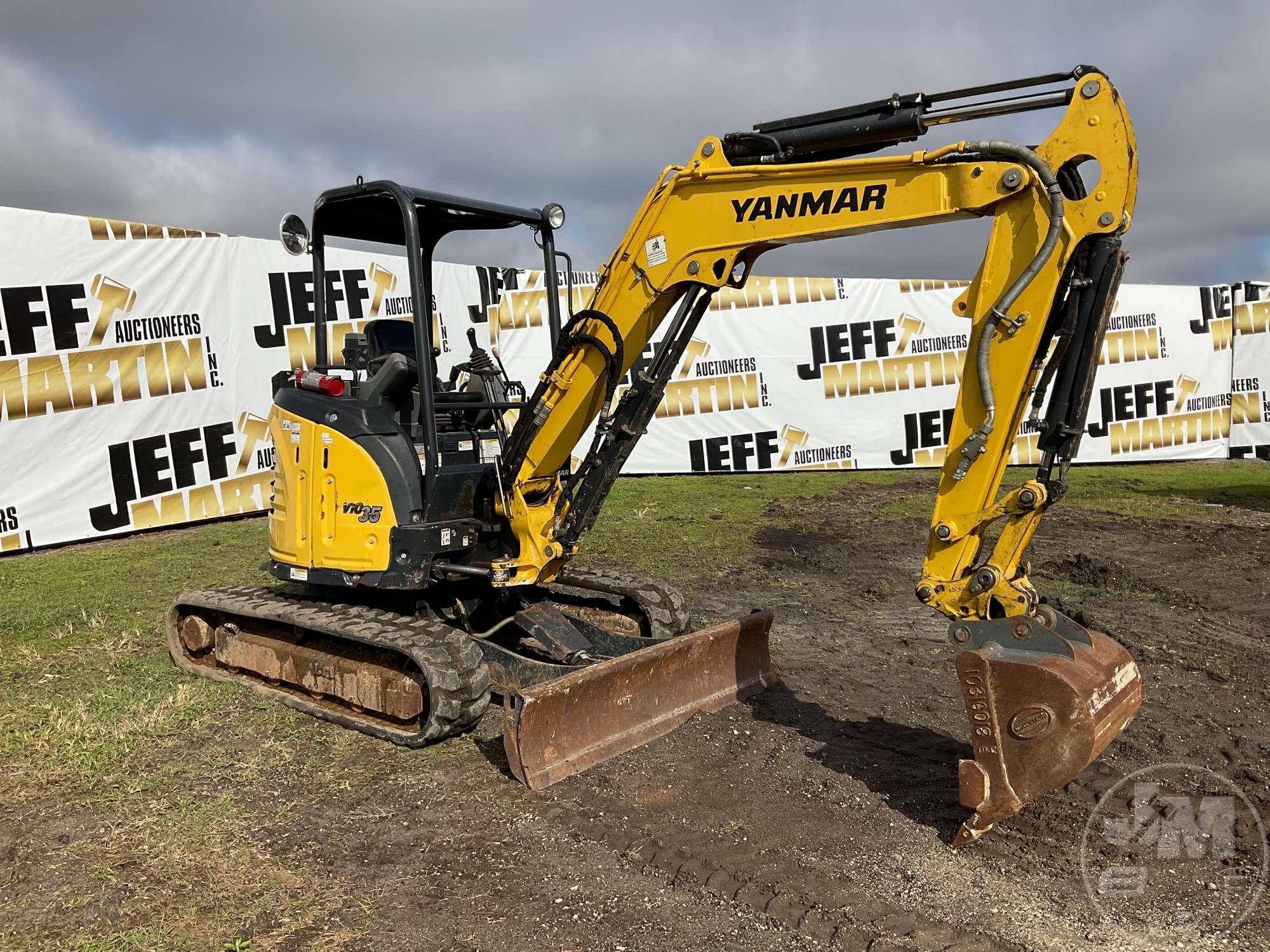 2019 YANMAR VIO35 MINI EXCAVATOR SN: AJ358