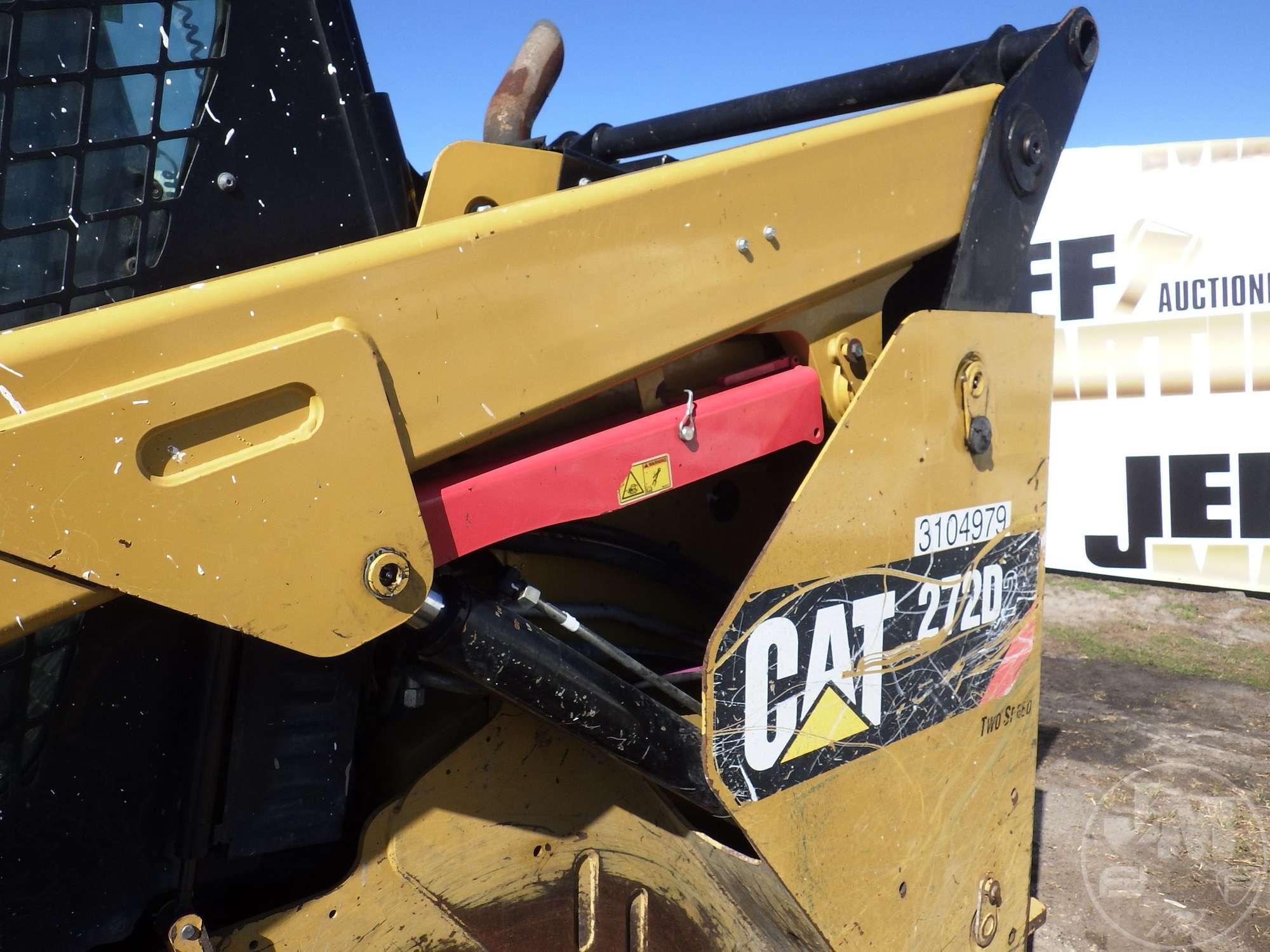 2019 CATERPILLAR 272D2 SKID STEER SN: CAT0272DVBL201258 CAB