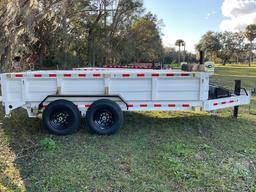 2023 DARPAH LLC 83DC DUMP TRAILER 7'X14' VIN: 7M6AA1424PA000047