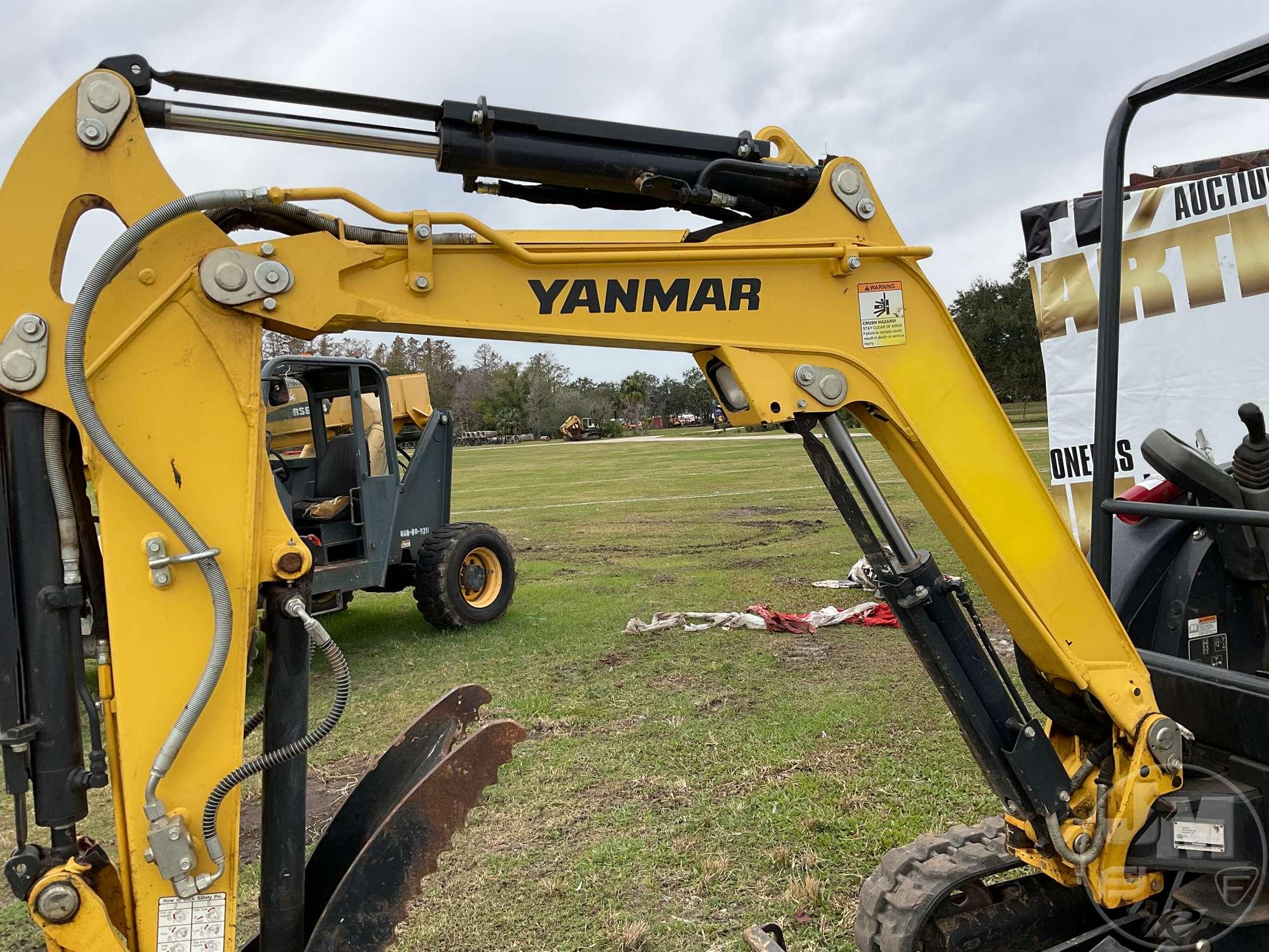 2019 YANMAR VIO25-6A MINI EXCAVATOR SN: YMRVIO25HKAJAF742