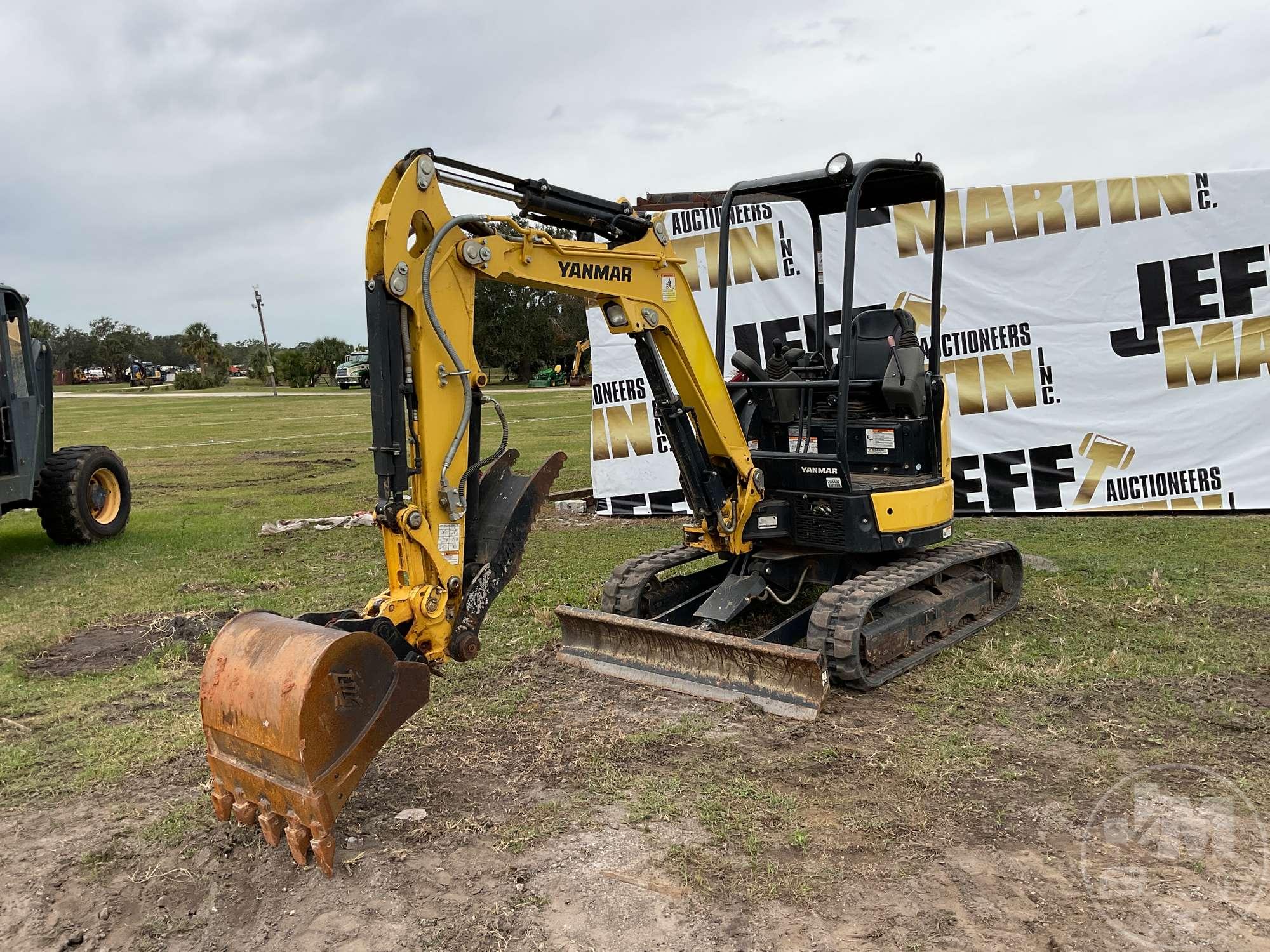 2019 YANMAR VIO25-6A MINI EXCAVATOR SN: YMRVIO25HKAJAF742