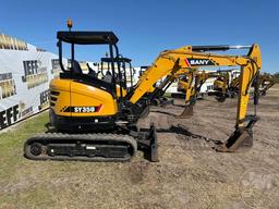 2022 SANY SY35U MINI EXCAVATOR SN: SY0039CB31038*