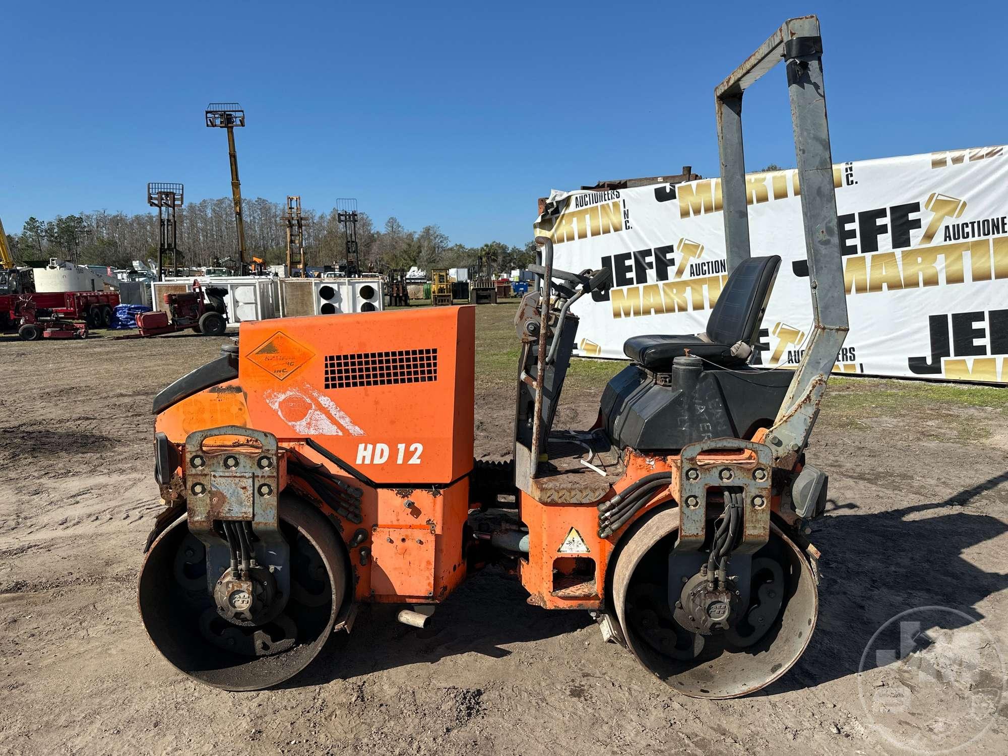 HAMM HD12 TANDEM VIBRATORY ROLLER SN: 01473