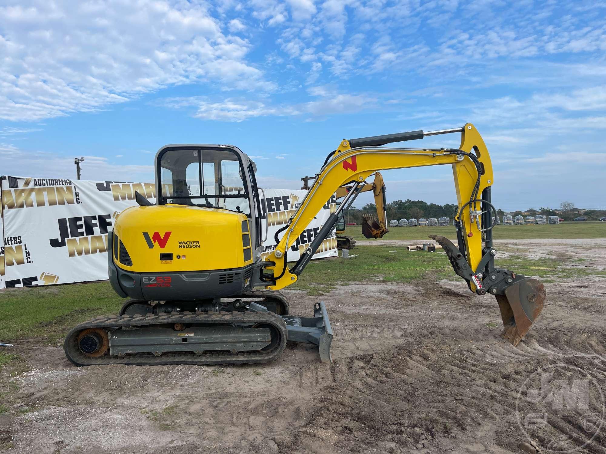 2021 WACKER EZ53 MINI EXCAVATOR SN: WNCE0510PLAL02329