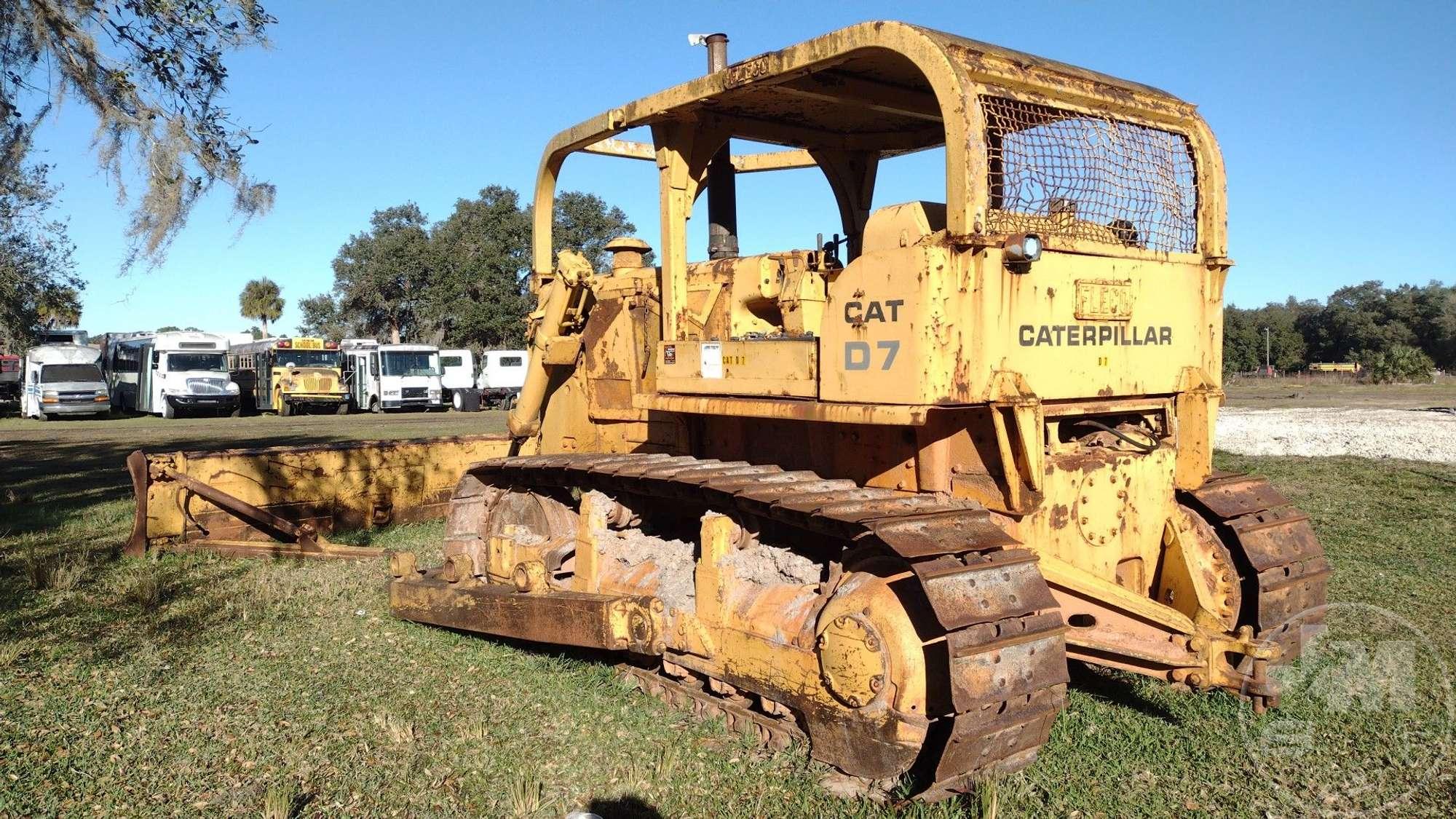 1969 CATERPILLAR D7E SN: 48A12273 CRAWLER TRACTOR CANOPY