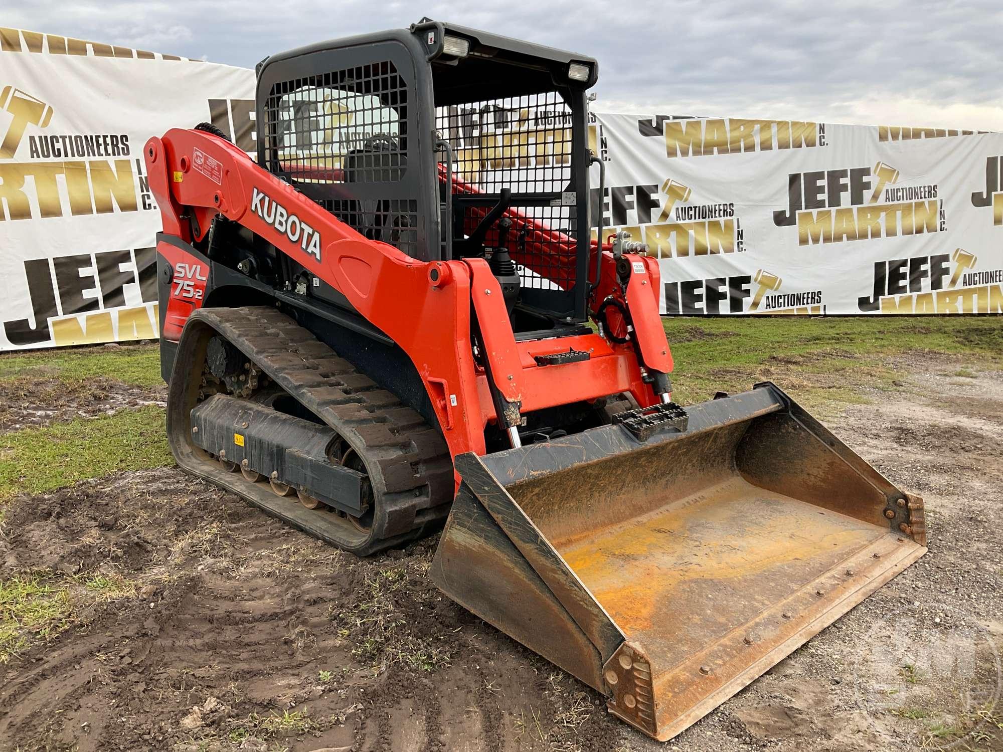 2020 KUBOTA MODEL SVL75-2 MULTI TERRAIN LOADER SN: KBCZO52CEL1C49236 CANOPY