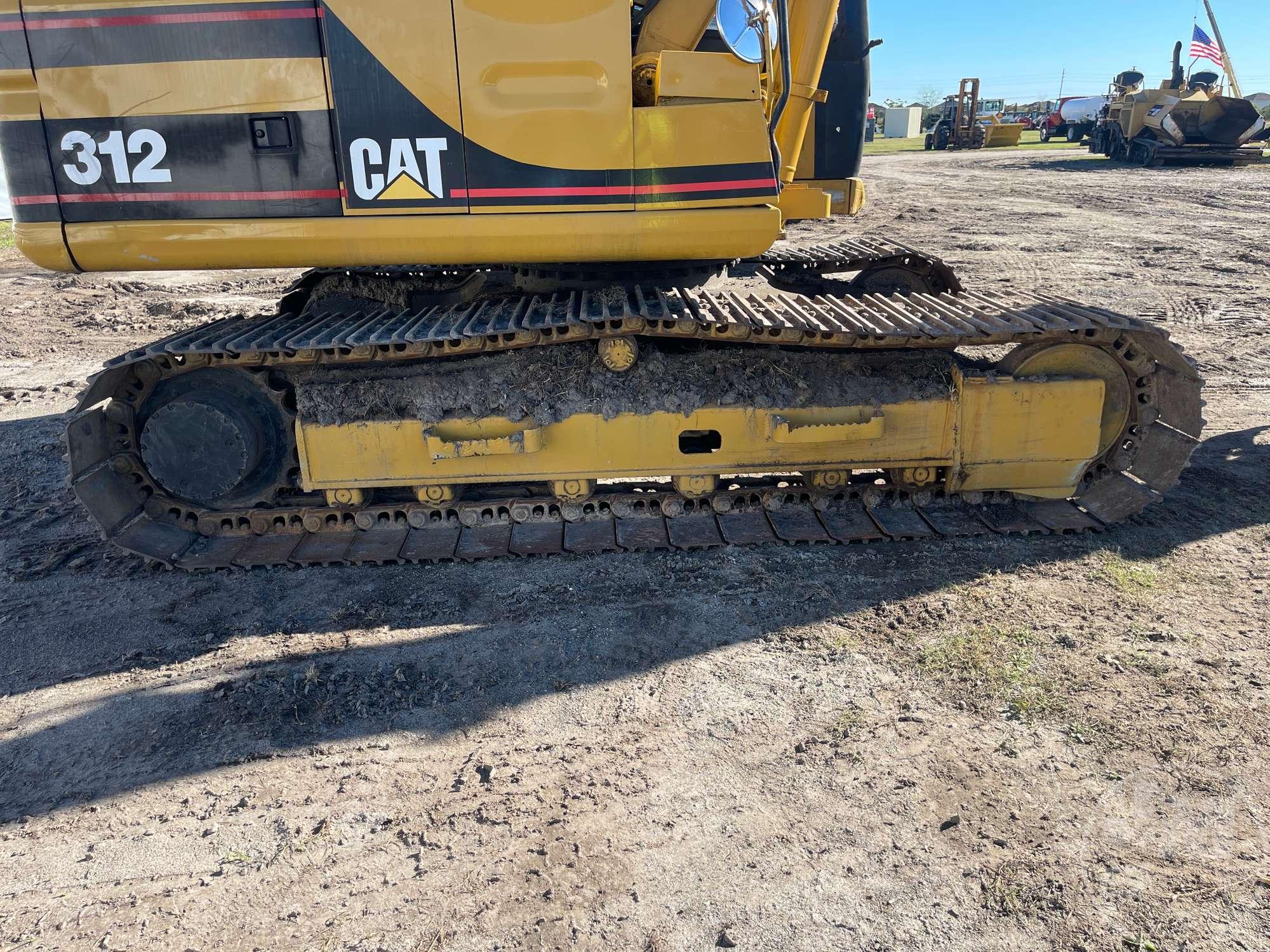 1995 CATERPILLAR 312 HYDRAULIC EXCAVATOR SN: 6GK01101