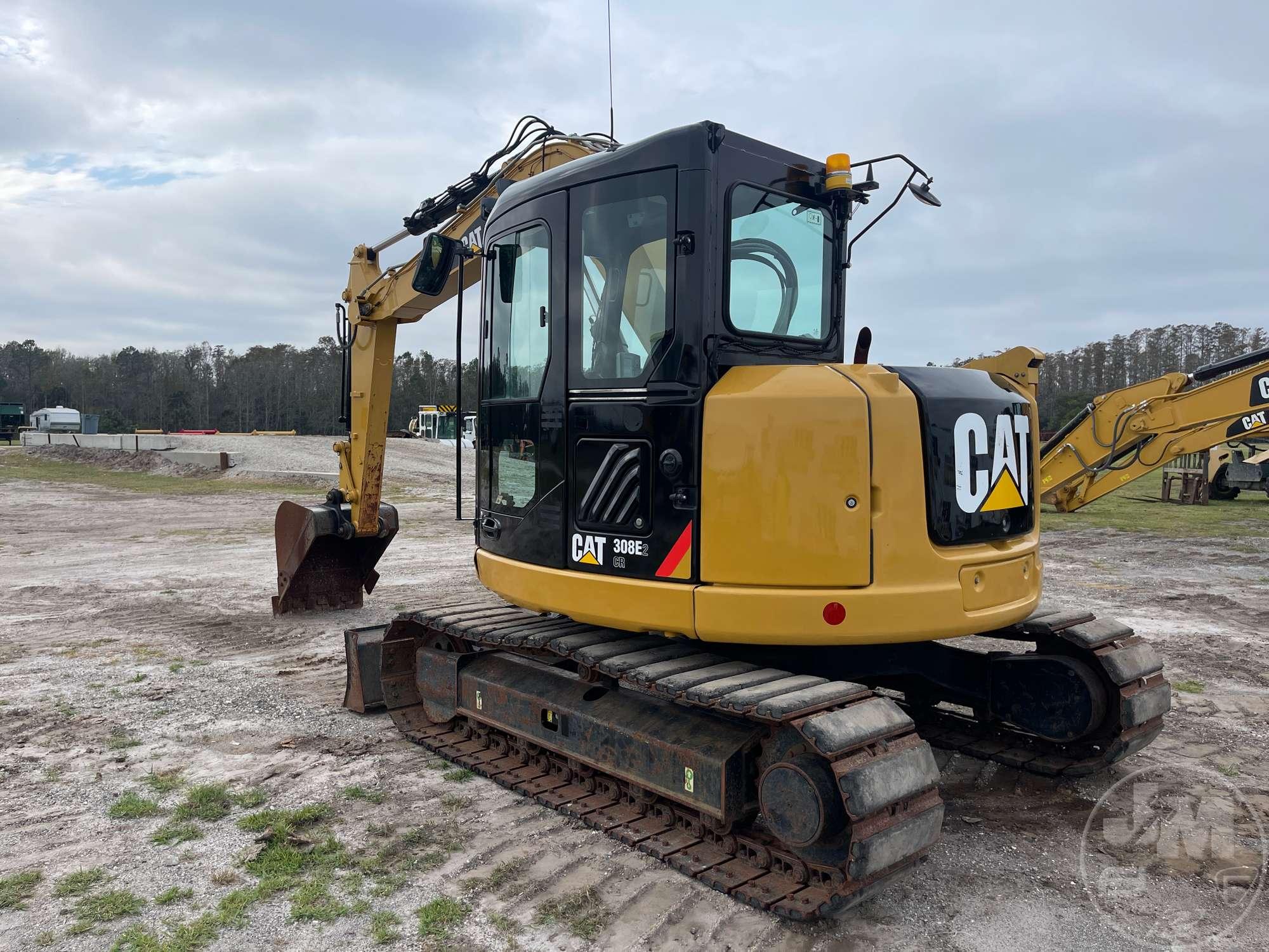 2016 CATERPILLAR 308E2CR MINI EXCAVATOR SN: PC8-00180