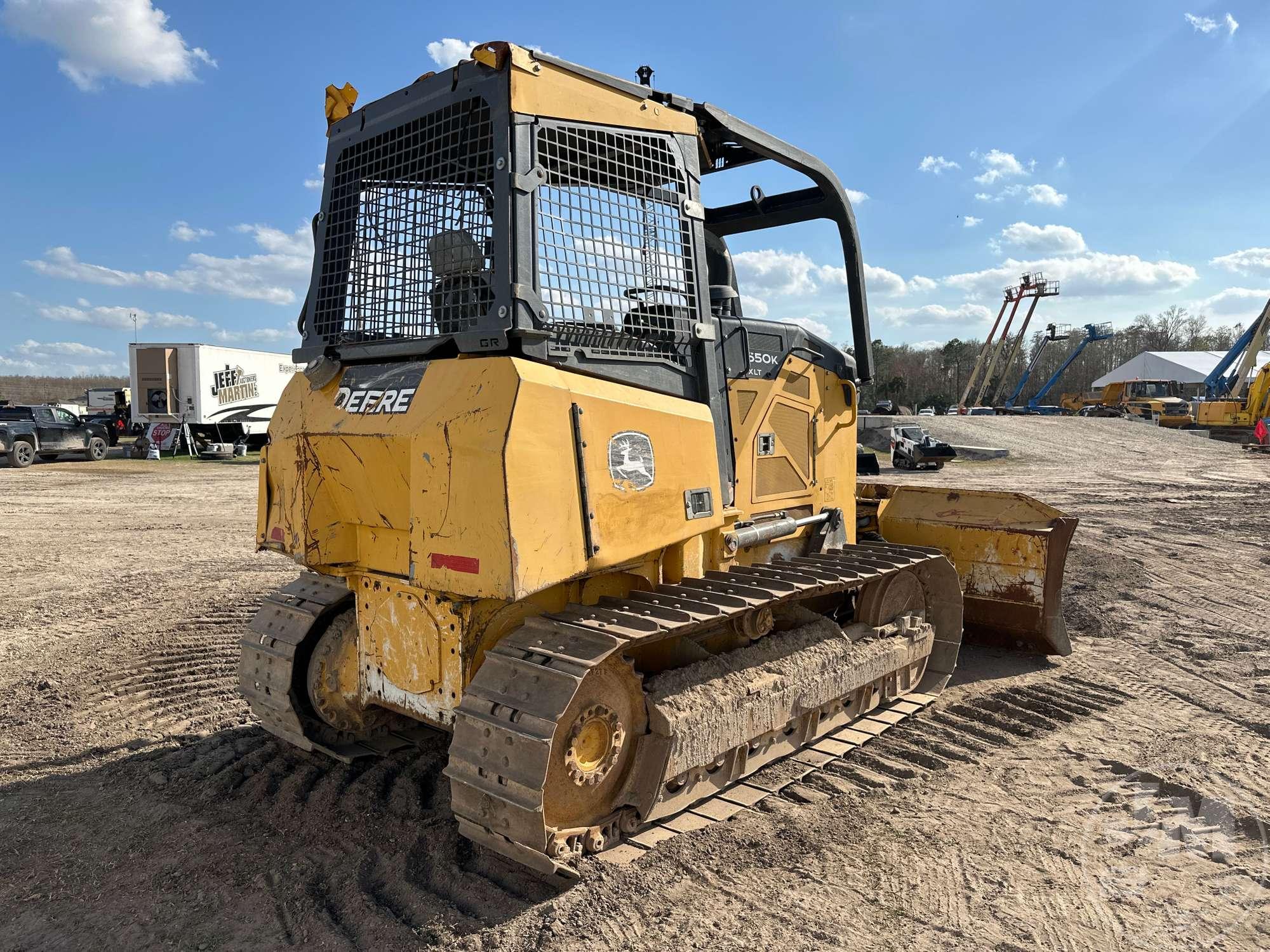 2016 DEERE 650K XLT SN: 1T0650KXLFF290483 CRAWLER TRACTOR CANOPY