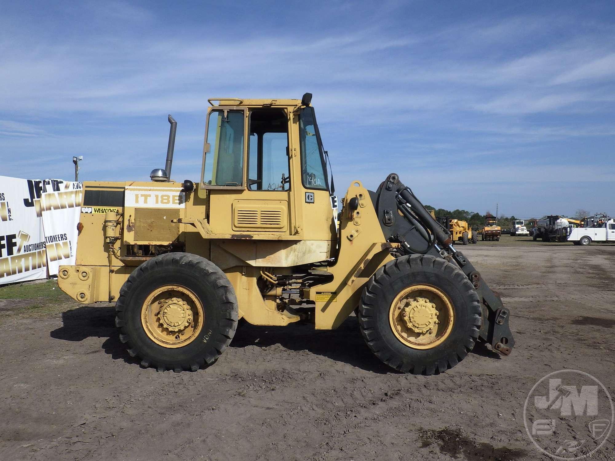 1990 CATERPILLAR IT18B WHEEL LOADER SN: 4ZD00806