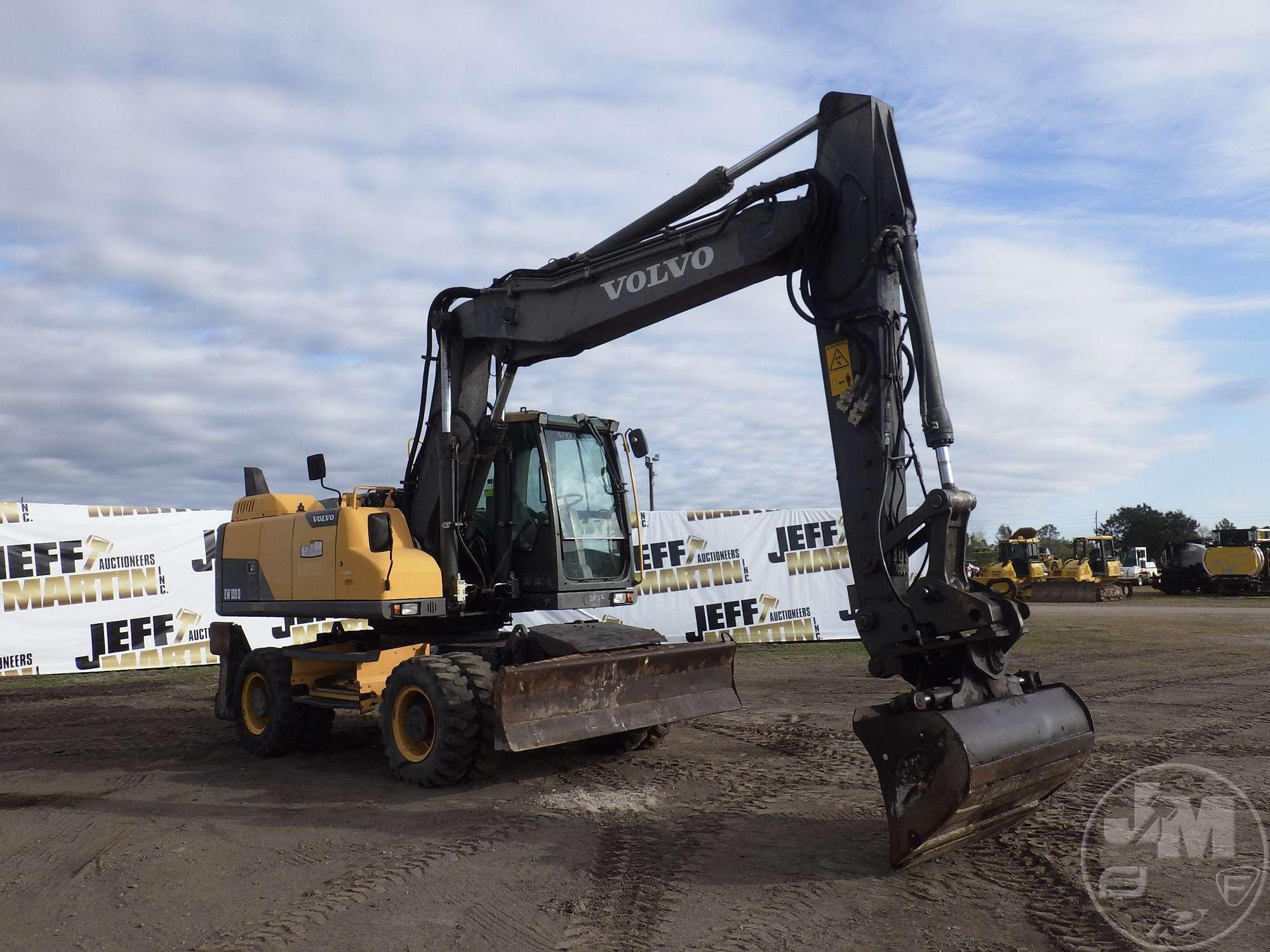 2012 VOLVO EW180D MOBILE EXCAVATOR SN: VCEW180DK00220040