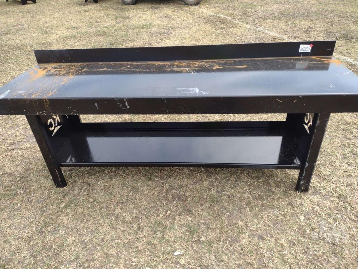 (UNUSED) KC 90”...... X 25”...... WORK BENCH, W/ BOTTOM SHELF