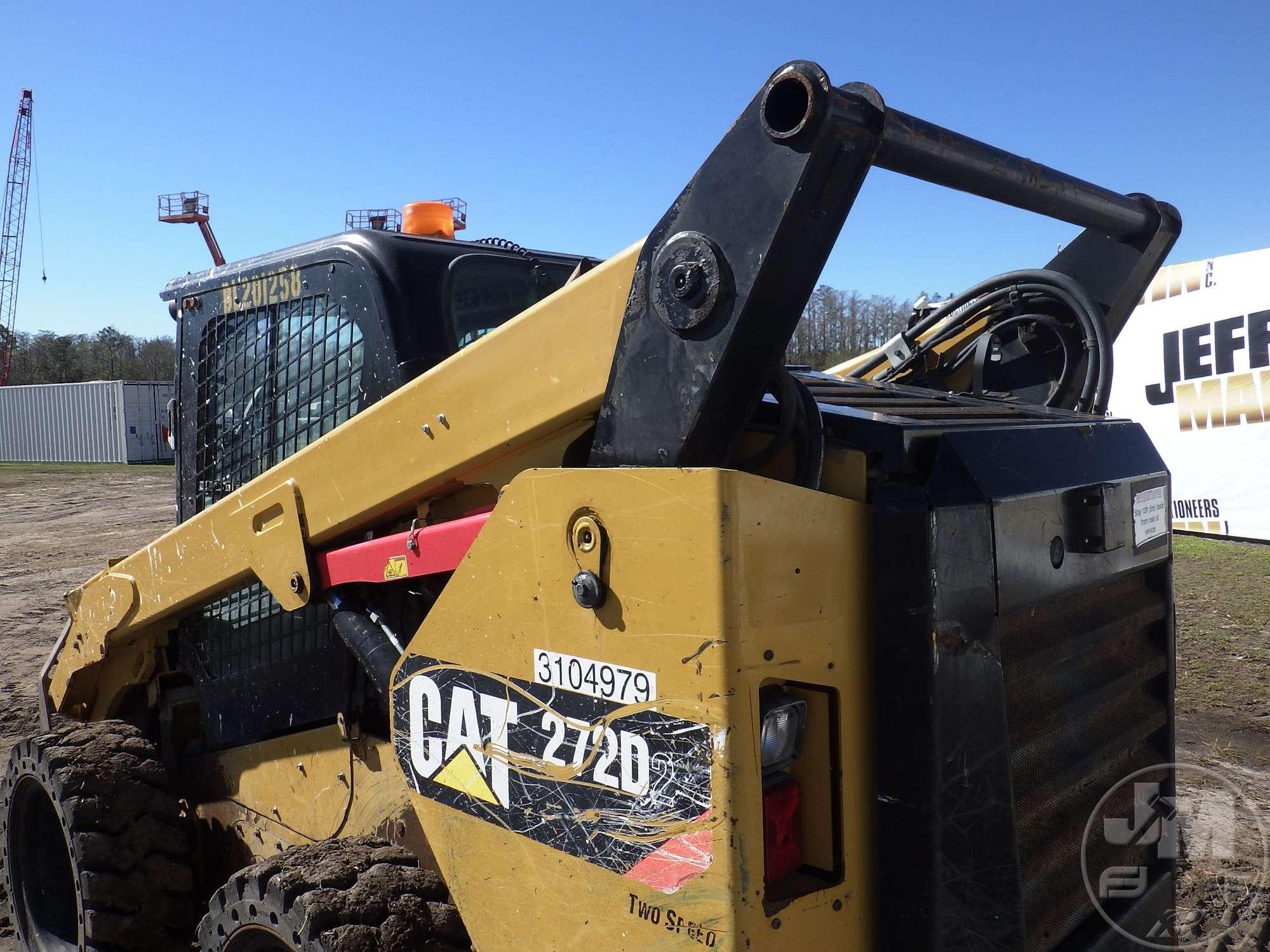 2019 CATERPILLAR 272D2 SKID STEER SN: CAT0272DVBL201258 CAB