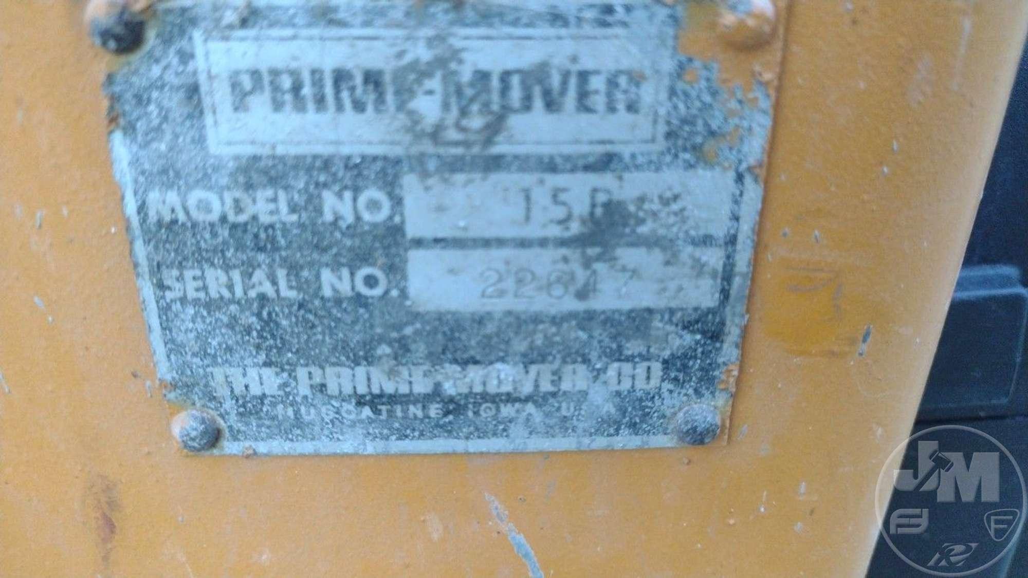 PRIME MOVER 15-B SN: 22647