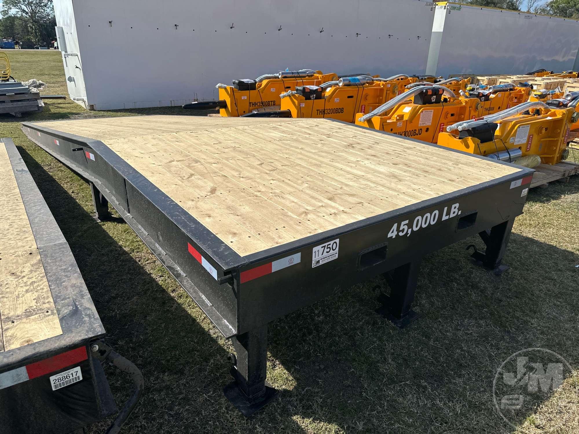 INDUSTRIAS AMERICA R-825 LOADING DOCK, 45,000LB CAPACITY, 8’......X25’......, WOOD DECKING