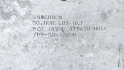 ANDERSON 50,000 LB WEIGHT PLATE