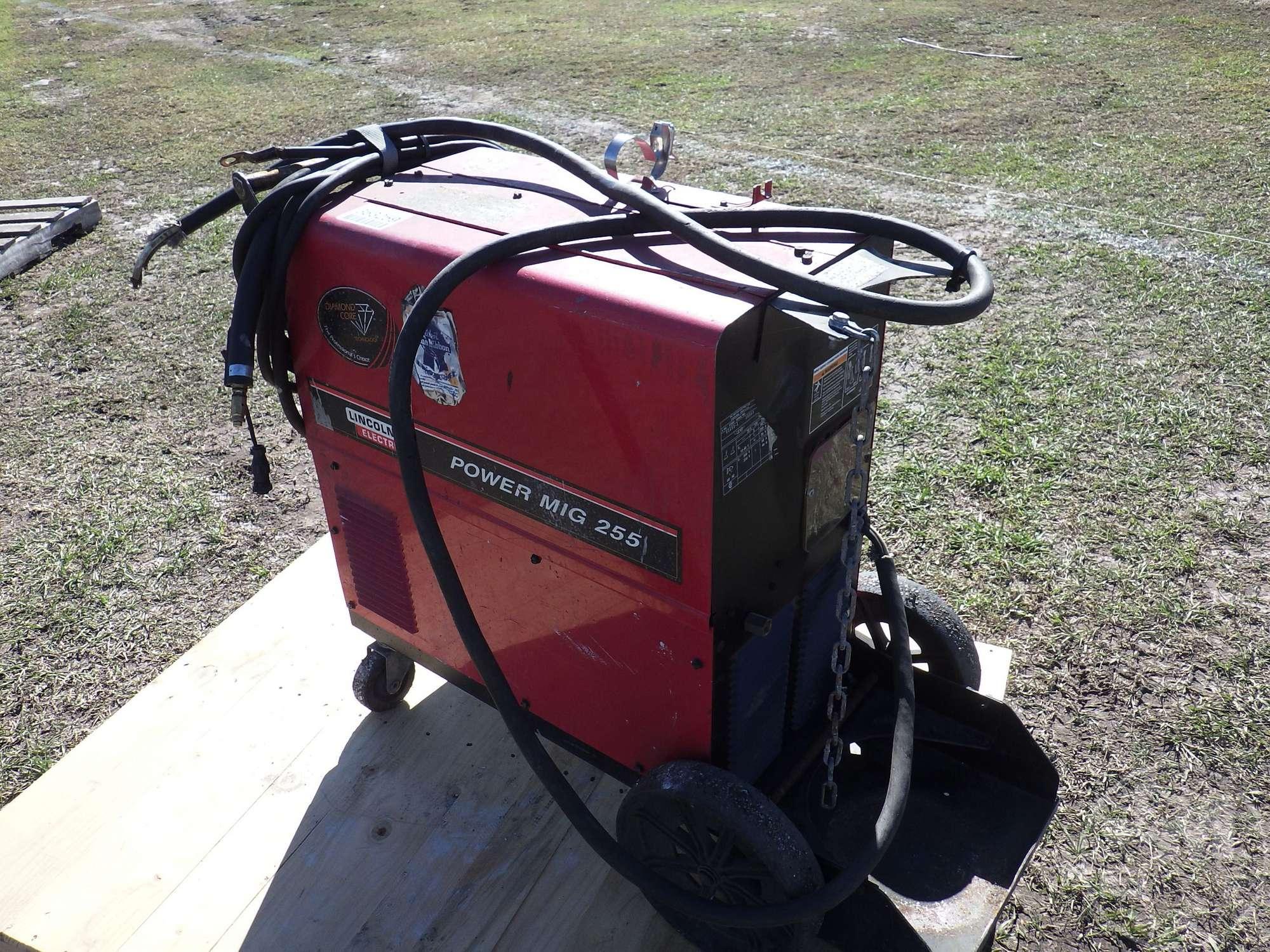 LINCOLN POWER MIG 255 PORTABLE WELDER SN: 10563