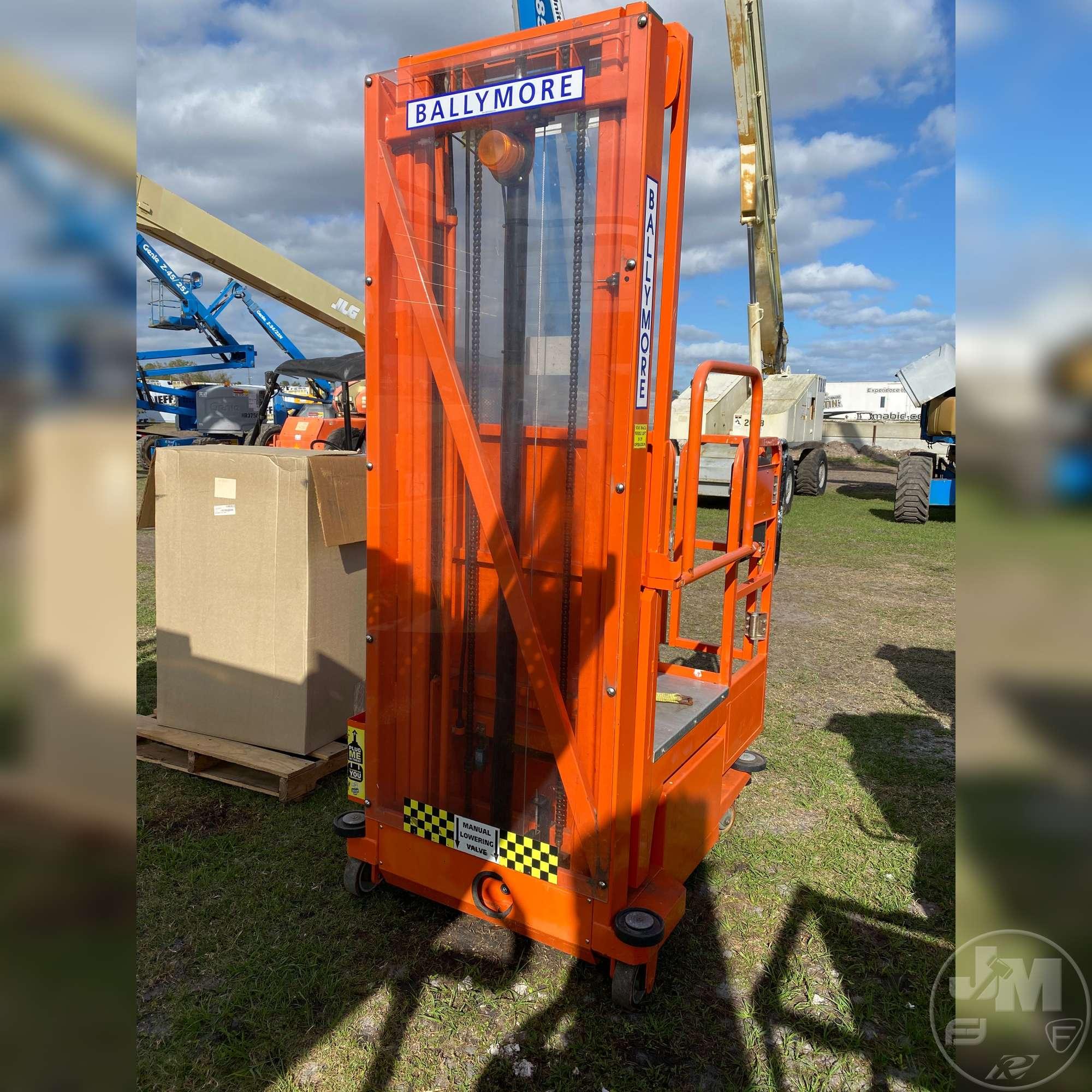 2015 BALLYMORE PS-140H SN: BA150601-145 ORDER PICKER