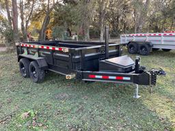 2023 DARPAH LLC 72DC DUMP TRAILER 6'X12' VIN: 7M6AA1224PA000049