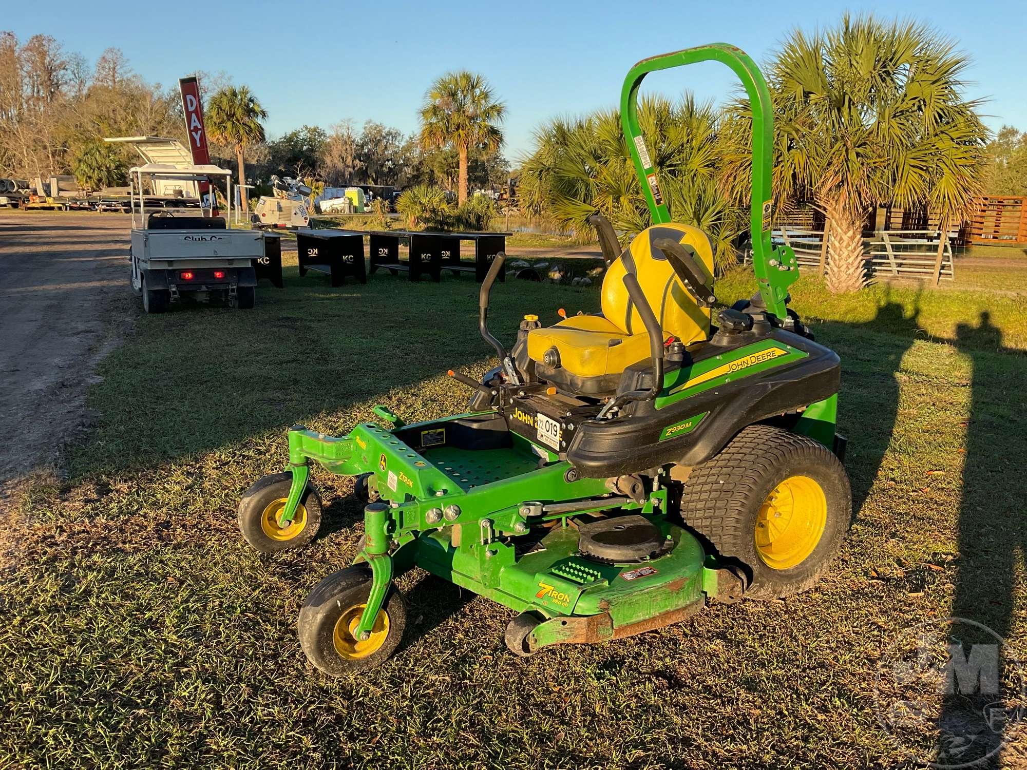 2010 JOHN DEERE Z930M ZERO TURN SN: 1TC930MCVKT074741