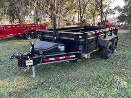 2023 DARPAH LLC 72DC DUMP TRAILER 6'X12' VIN: 7M6AA1224PA000049