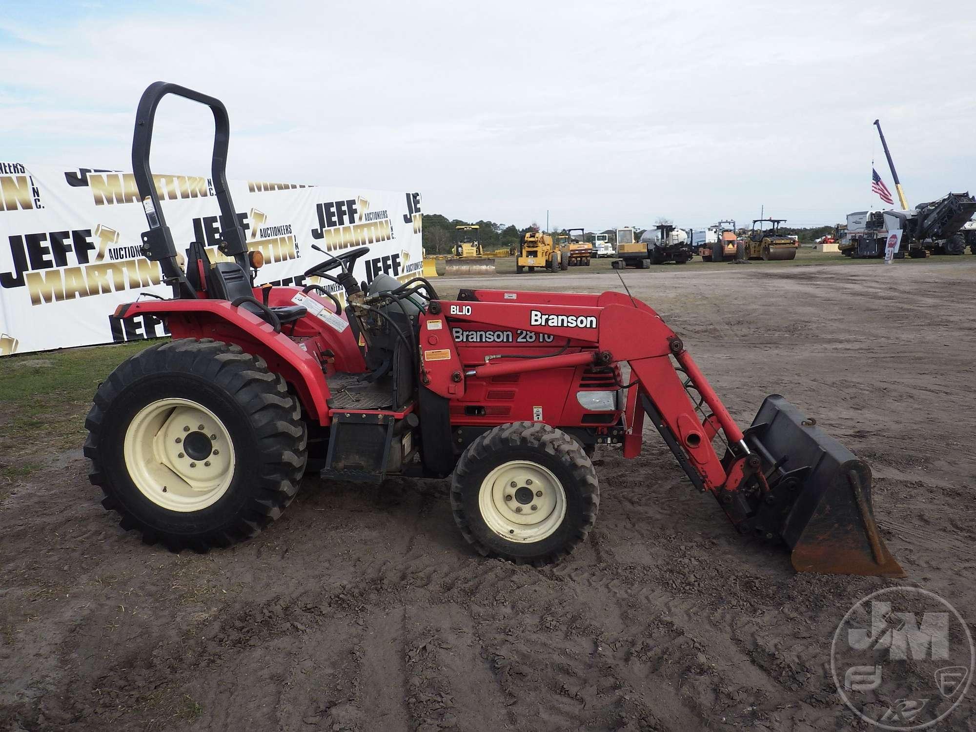 BRANSON 2810 4X4 TRACTOR W/ LOADER SN: CA500426