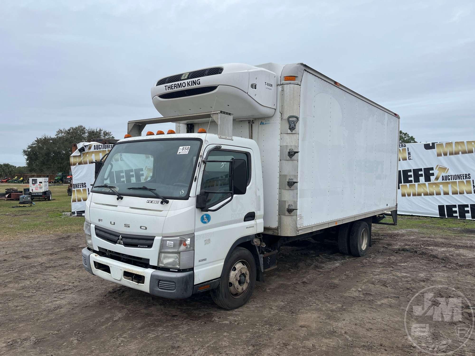 2013 MITSUBISHI FUSO FEC92S SINGLE AXLE REFRIGERATED TRUCK VIN: JL6CRH1A9DK000007