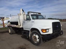 1996 FORD F-800 SINGLE AXLE WATER TRUCK VIN: 1FDNF80C7TVA20990