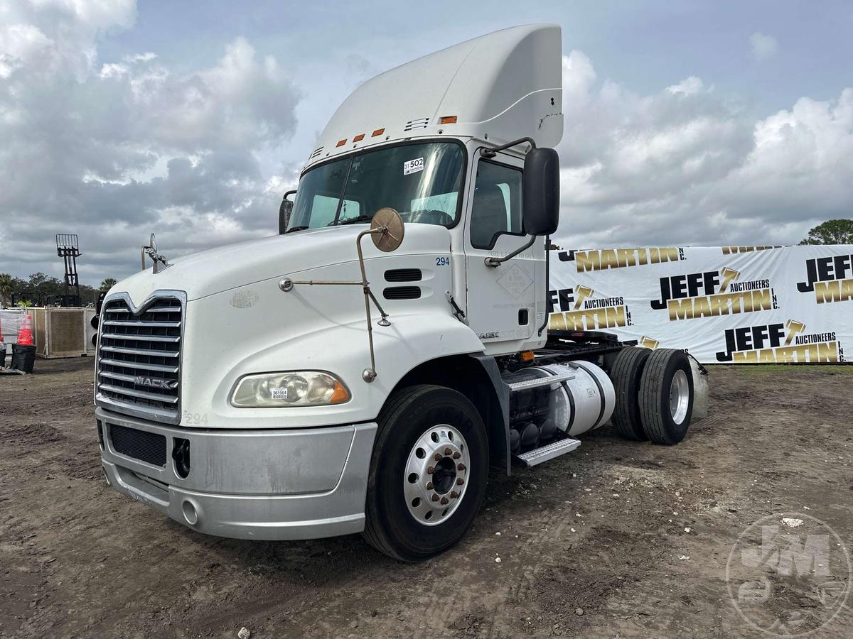 2009 MACK CXU SINGLE AXLE DAY CAB TRUCK TRACTOR VIN: 1M1AW01Y79N001640